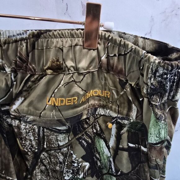 Under Armour Pants Mens XL Camo Woodland Zip Off Pull On AP HD Hunting - Picture 12 of 13